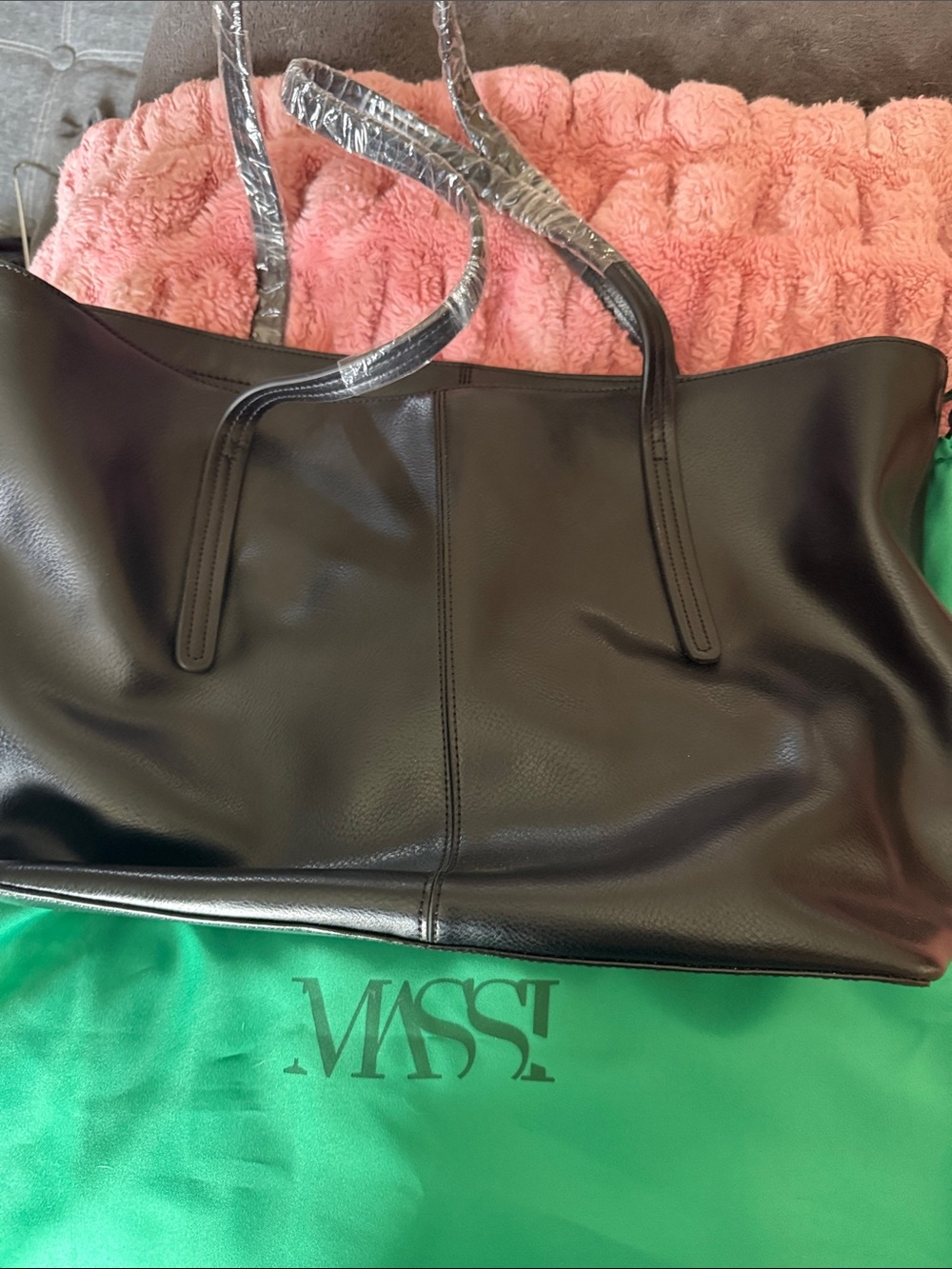 Black Leather Tote Bag - Stylish Everyday Carry